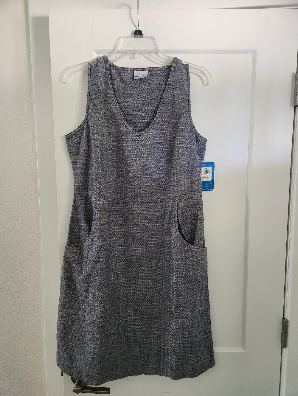 Columbia Sleeveless Blue/Gray Norgate Dress Sz M